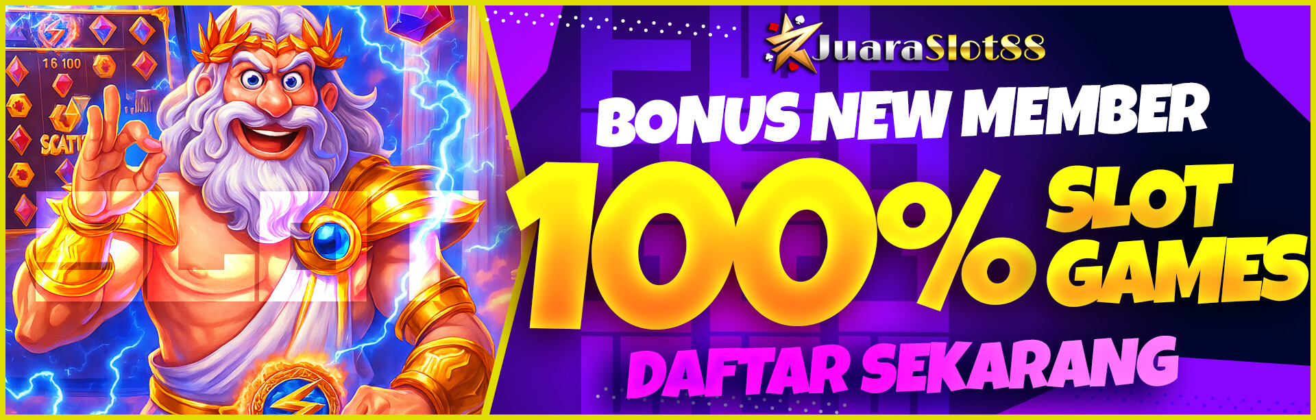 BONUS NEW MEMBER 100%