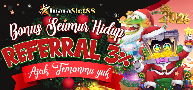 BONUS REFERRAL SEUMUR HIDUP 3%